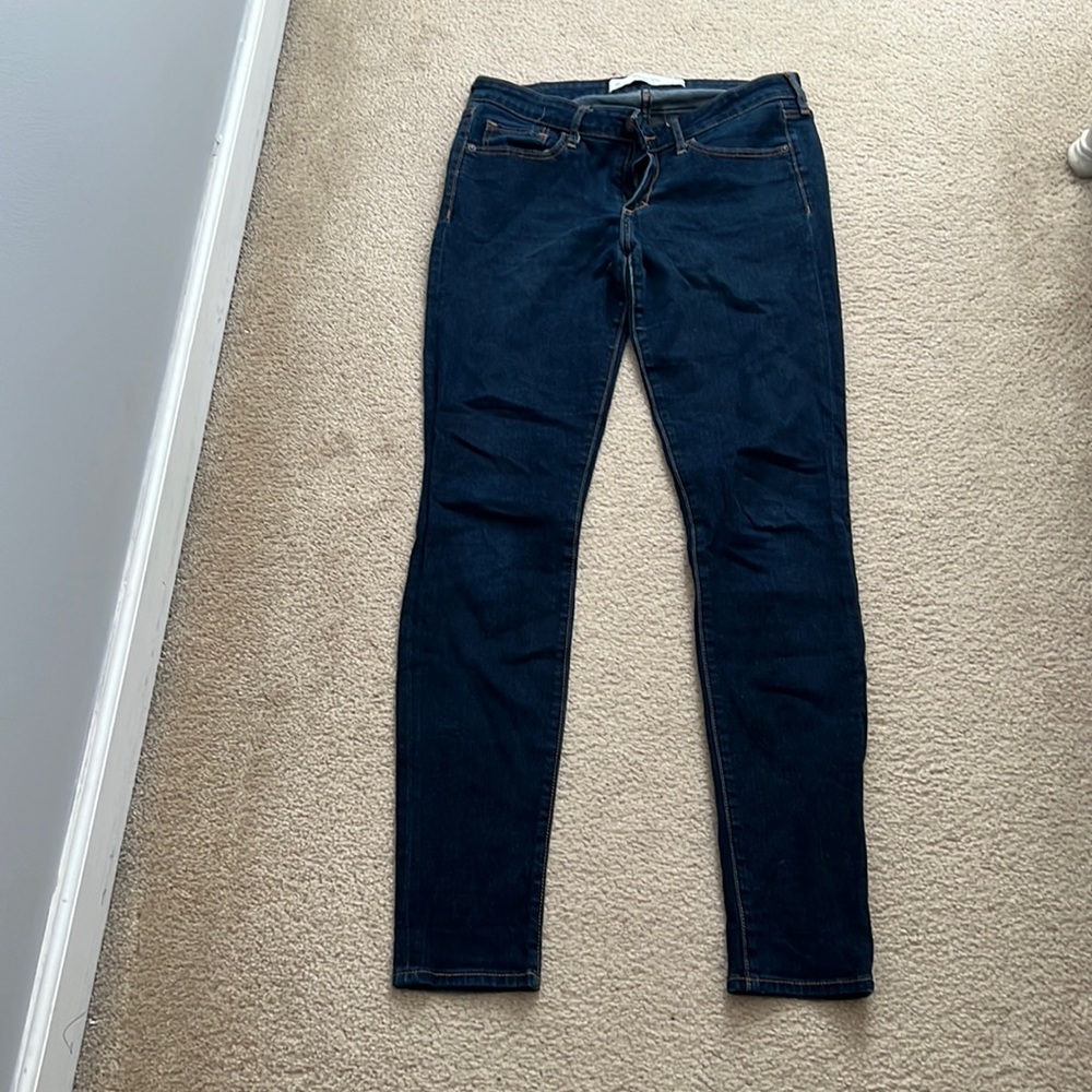 Dark wash skinny jeans!